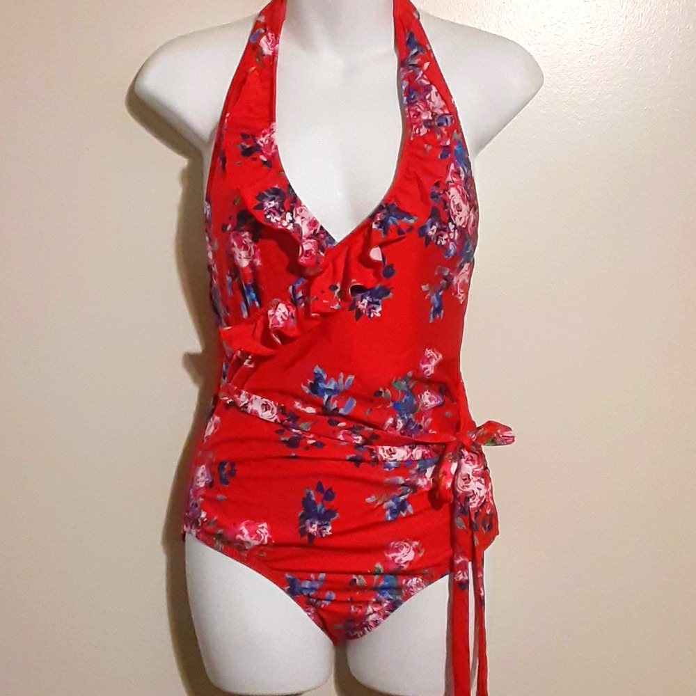 Modcloth Ruffled Baithing Suit - Picture 2 of 5